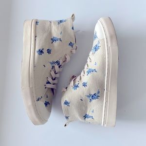 Floral High Top Sneakers